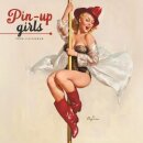 Pin Up Girls Square Wall Sunday Start Ca