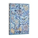 2026 Blue Willow (Celebrate Hanfu) Mini 18-month Horizontal Hardcover Flexi Dayplanner 2025-2026 (Wrap Closure)
