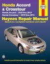 Honda Accord (2003-2012) & Crosstour (2010-2014) Haynes Repair Manual (USA)