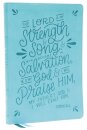 NKJV, Thinline  Bible, Verse Art Cover Collection, Leathersoft, Teal, Red Letter, Comfort Print