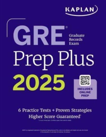 GRE Prep Plus, Ninth Edition (2026): Includes 6 Practice Tests, 1500+ Practice Questions + Online Access to a 500+ Question Bank, Video Tutorials, and Live Class Sessions
