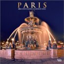 Paris 2026 Square Flap English French Foil Calendar