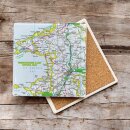 OS Map Ceramic Single Coaster - Pembrokeshire Coast National Park