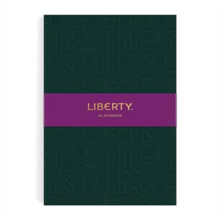Liberty Dark Green Tudor A5 Embossed Journal