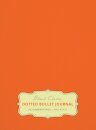 Large 8.5 x 11 Dotted Bullet Journal (Orange #19) Hardcover - 245 Numbered Pages