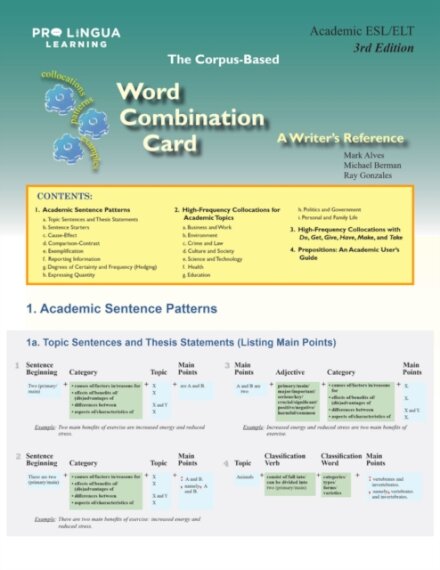 Word Combination Card