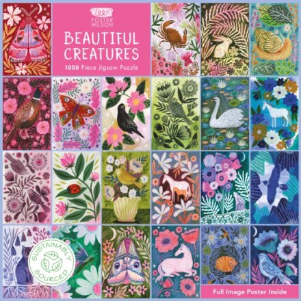 Adult Sustainable Jigsaw Puzzle Lee Foster-Wilson: Beautiful Creatures