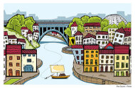 Postal Pop-Up Rio Douro