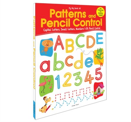 My Big Book of Patterns And Pencil Control : Interactive Activity Book For Children To Practice Patt