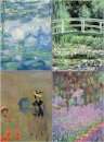 Set of Four Magnetic Notepads: Monet