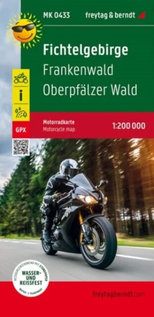Fichtel Mountains - Franconian Woods Motorcycle map