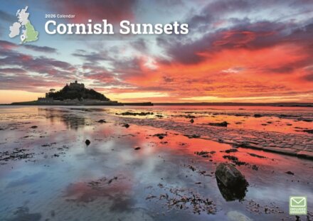 Cornish Sunsets A4 Calendar 2026