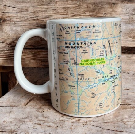 OS Map Ceramic Mug - Cairngorms National Park