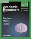 Academic Encounters Level 1 Teacher's Manual Reading and Writing