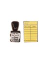 Library Card and Stamp Enamel Pin Set - Pin Set of 2