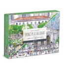 Michael Storrings Springtime at the Library 500 Piece Double-Sided Puzzle