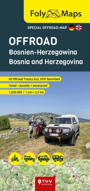 FolyMaps OFFROAD Bosnia and Herzegovina 1:250 000