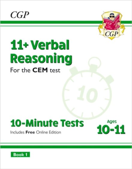 11+ CEM 10-Minute Tests: Verbal Reasoning - Ages 10-11 Book 1 (with Online Edition)