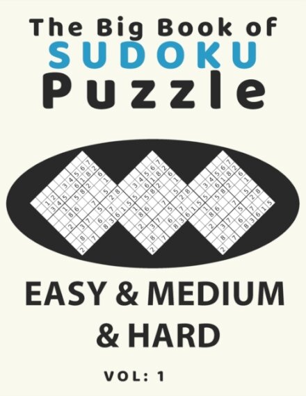 The big book of sudoku puzzle easy & medium & hard