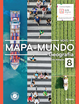 Mapa-Mundo Geografia 8.º Manual 2023