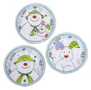 Snowman and Snowdog Sew On Patch Set