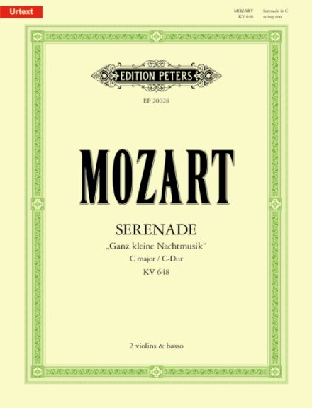 Serenade in C K648 'Ganz kleine Nachtmusik'