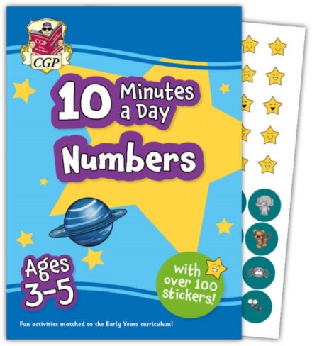 10 Minutes a Day Numbers for Ages 3-5 (with over 100 stickers)