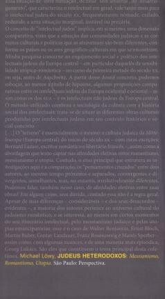 Judeus Heterodoxos: Messianismo, Romantismo, Utopia