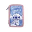 STITCH FILLED DOUBLE PENCIL CASE