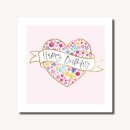 Pretty Lilly Birthday Floral Heart