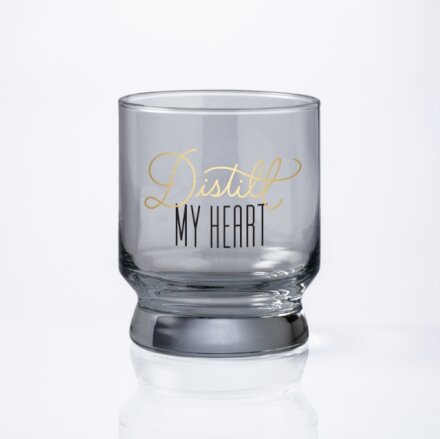 Distill My Heart Lowball Glass
