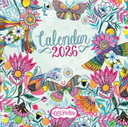 Car Pintos Square Wall Calendar 2026