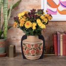 Cardboard Vase Sleeve - Red Floral