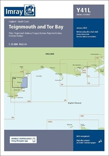 Imray Chart Y41 : Laminated Teignmouth and Tor Bay : 41