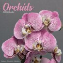 Orchids Calendar 2026  Square Flowers Wall Calendar - 16 Month