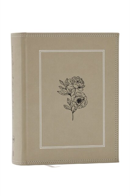 NKJV, Journal the Word Bible, Large Print: Reflect, Journal or Create Art Next to Your Favorite Verses (Stone Leathersoft over board, Red Letter)