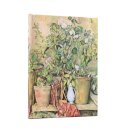 Cezanne’s Terracotta Pots and Flowers Midi Address Book (Elastic Band Closure)