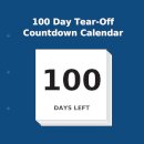 100 Day Tear-Off Countdown Calendar