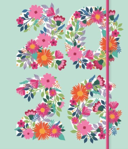 Floral Numbers Pocket Diary 2026