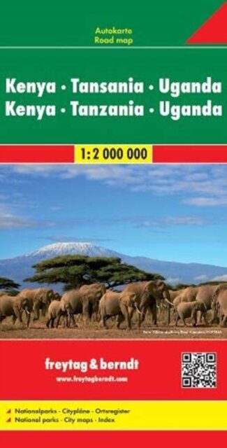 Kenya - Tanzania - Uganda - Rwanda, Automap 1:2.000.000
