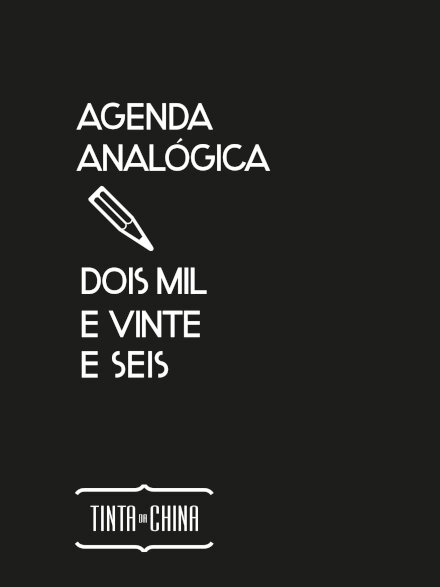 Agenda Analógica 2026 (Preta)