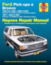 Ford pick-ups F-100-F-350 & Bronco (1980-1996) & F-250HD & F-350 (1997) Haynes Repair Manual (USA)