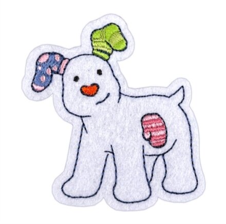 Snowdog Sew On Patch
