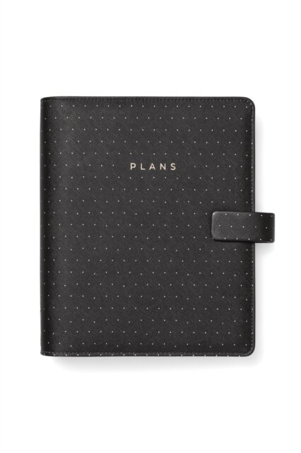 A5 Moonlight Black Organiser