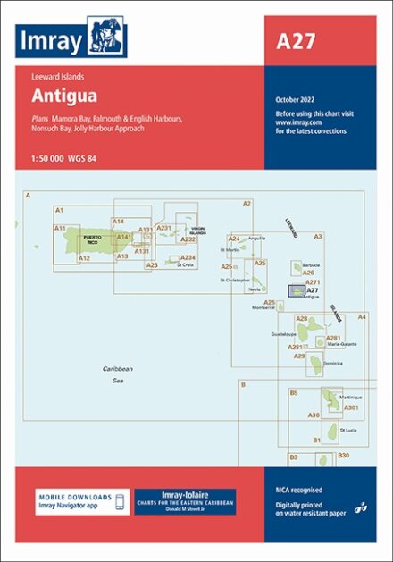 Imray Chart A27 : Antigua : 27