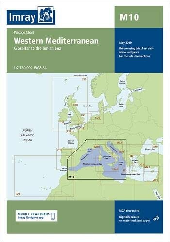 Imray Chart M10 : Western Mediterranean : M10