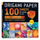 Origami Paper 100 sheets Colorful Crystals 8 1/4"