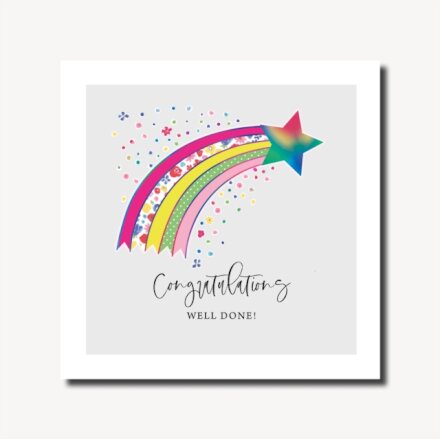 Pretty Lilly Congratulations Rainbow Star