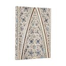 2026 Vault of the Milan Cathedral (Duomo di Milano) Midi 18-month Horizontal Hardcover Flexi Dayplanner 2025-2026 (Wrap Closure)