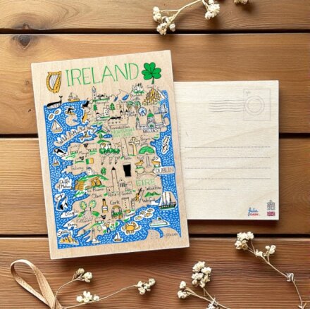 Julia Gash Wooden Postcard - Ireland